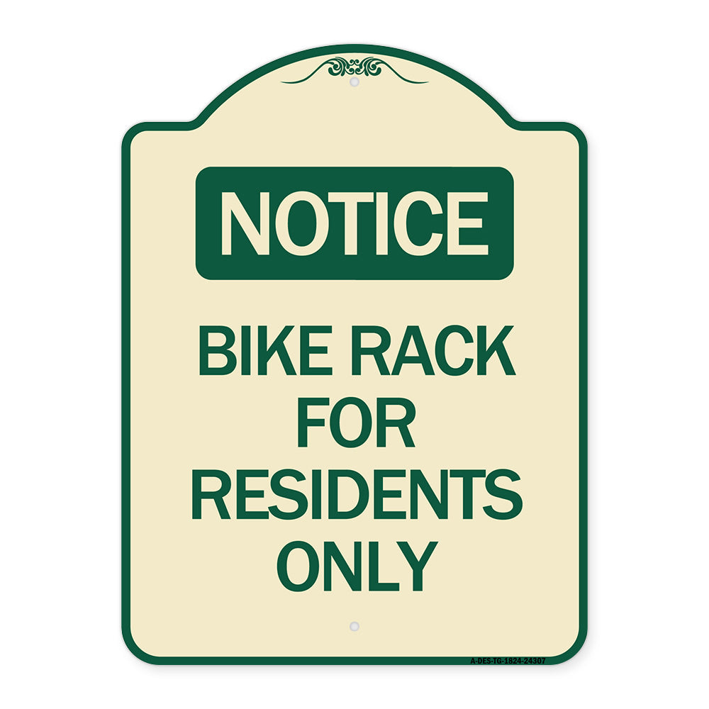 Bike Rack for Residents Only
