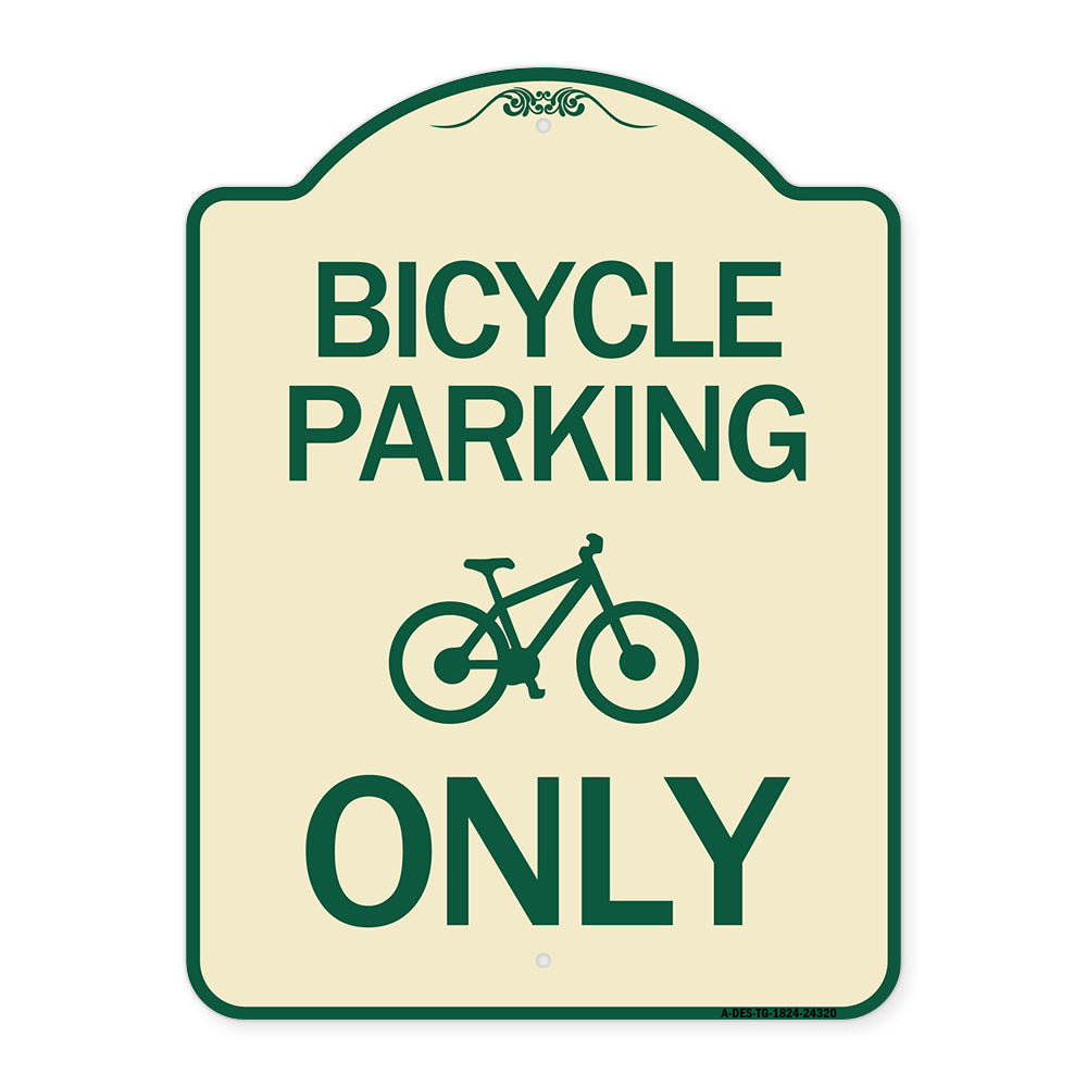 Bicycle Parking Only (With Graphic)