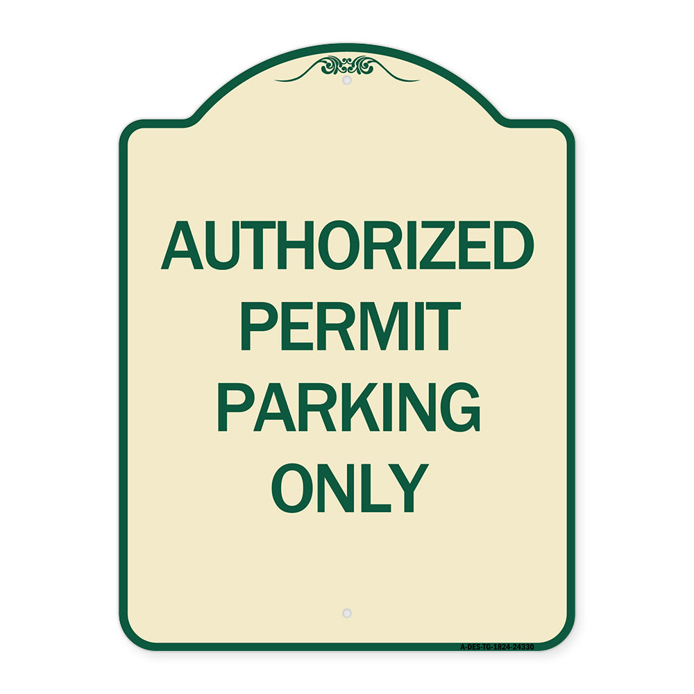 Authorized Permit Parking Only