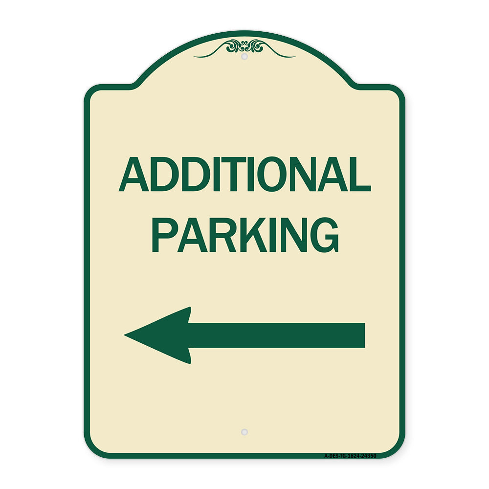 Additional Parking Sign (Left Arrow)