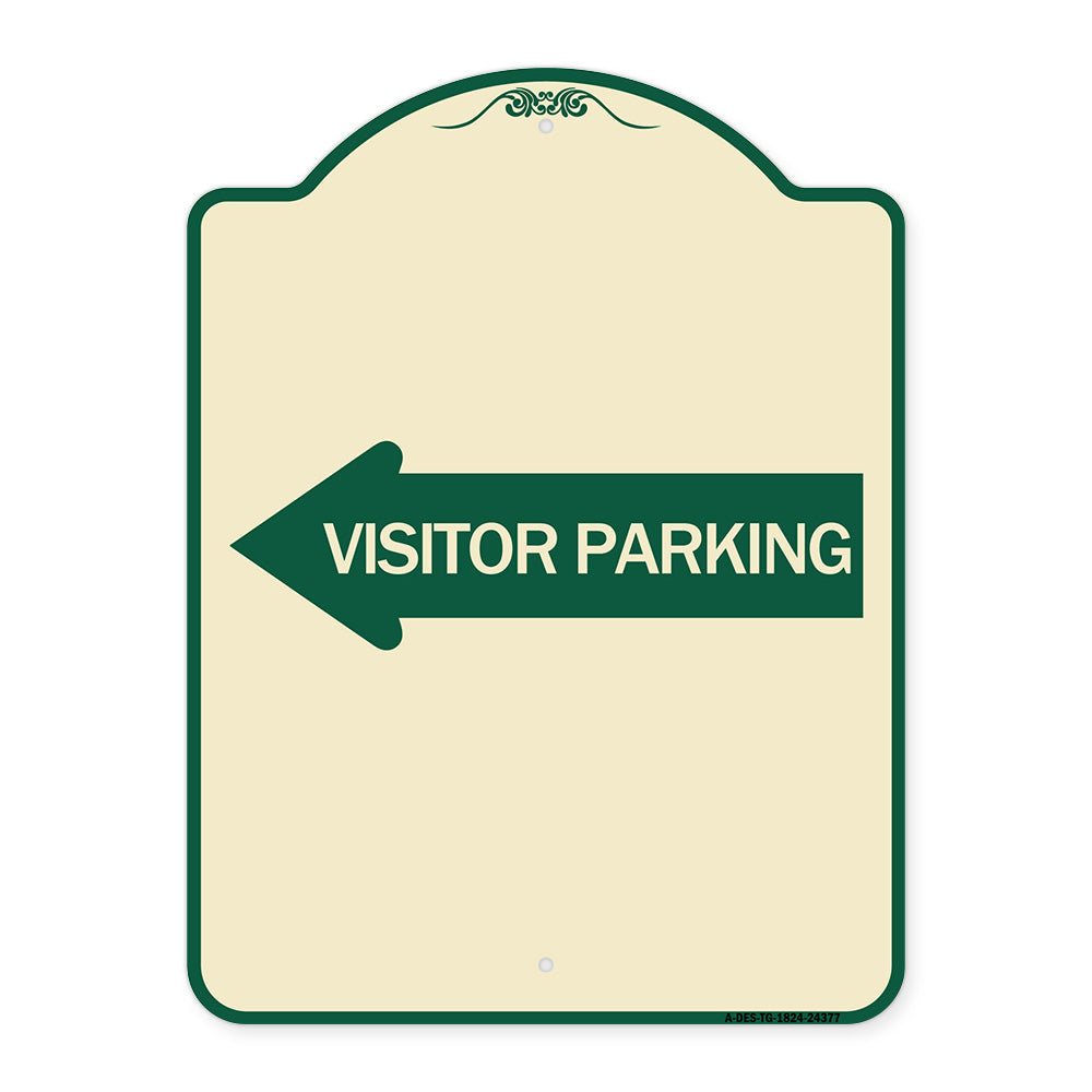 Visitor Parking (With Left Arrow)