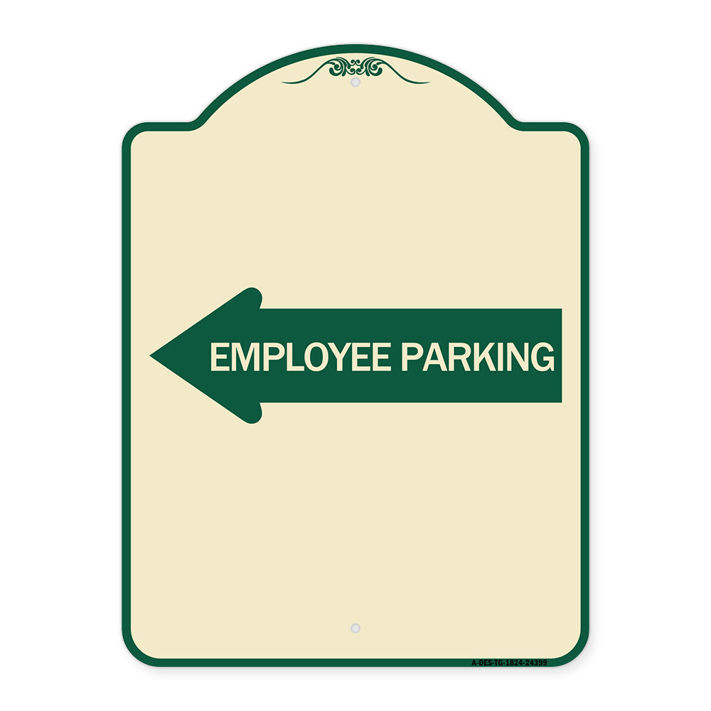 Employee Parking (With Left Arrow)