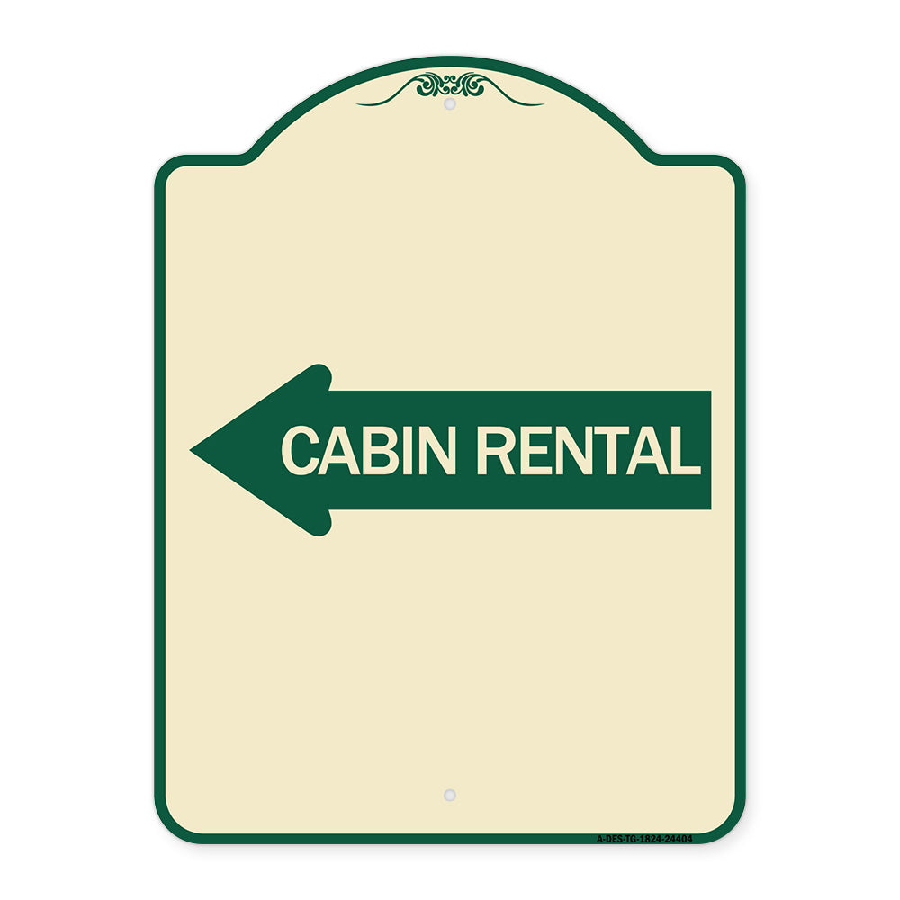 Cabin Rental (With Left Arrow)