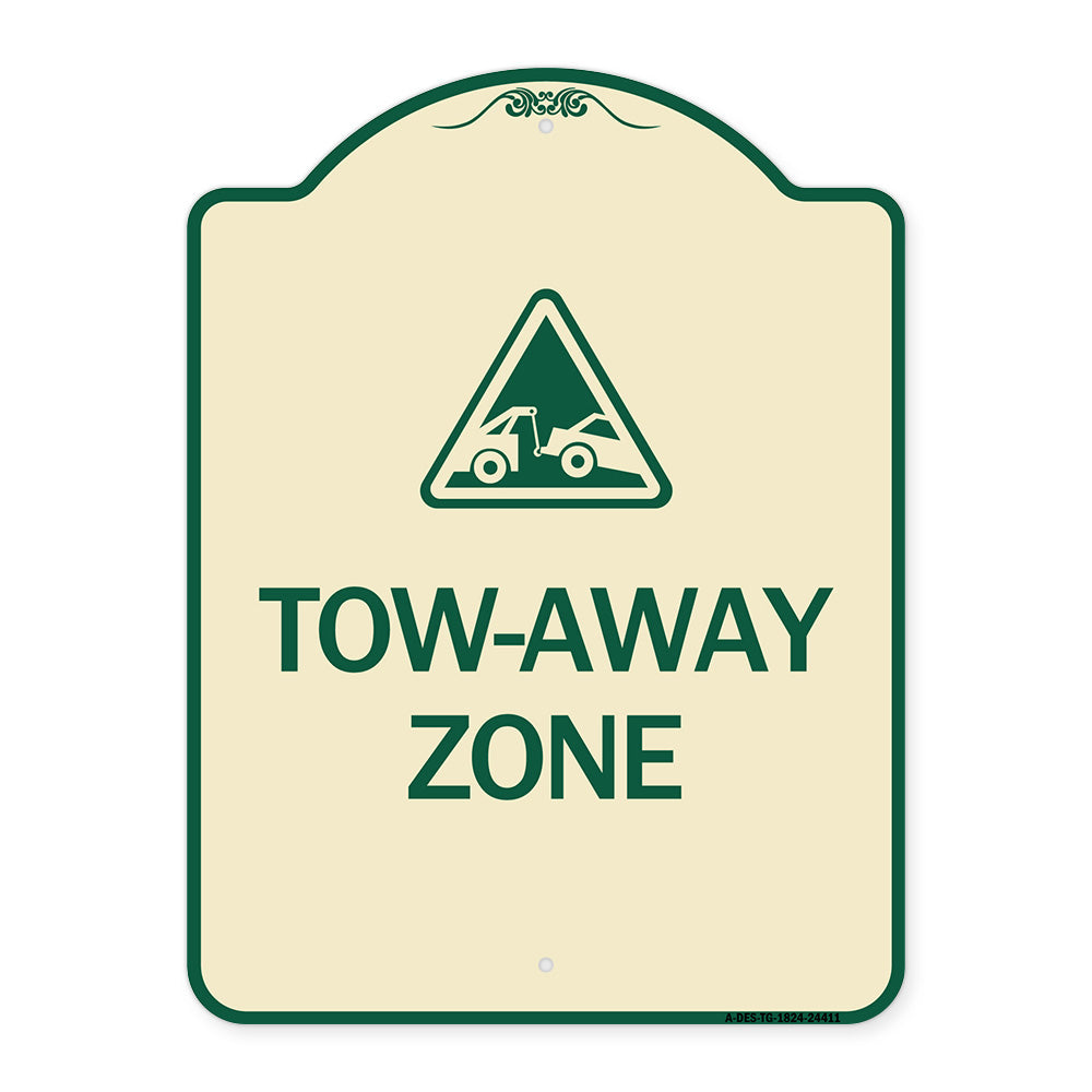 Tow-Away Zone with Graphic