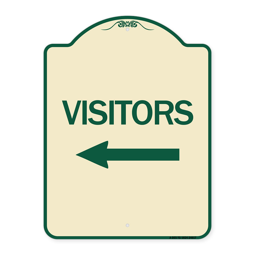Visitors with Left Arrow