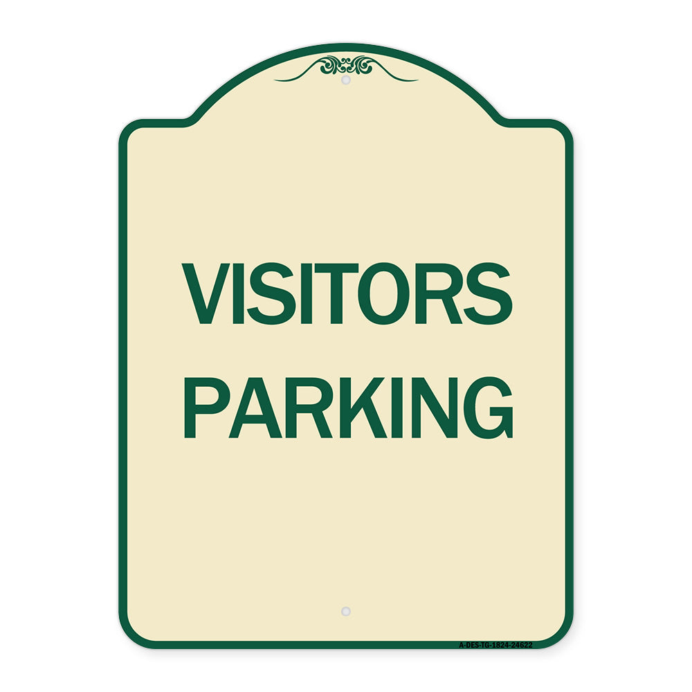 Parking Lot Sign Visitors Parking