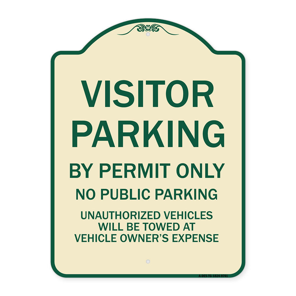 Visitor Parking By Permit Only, No Public Parking