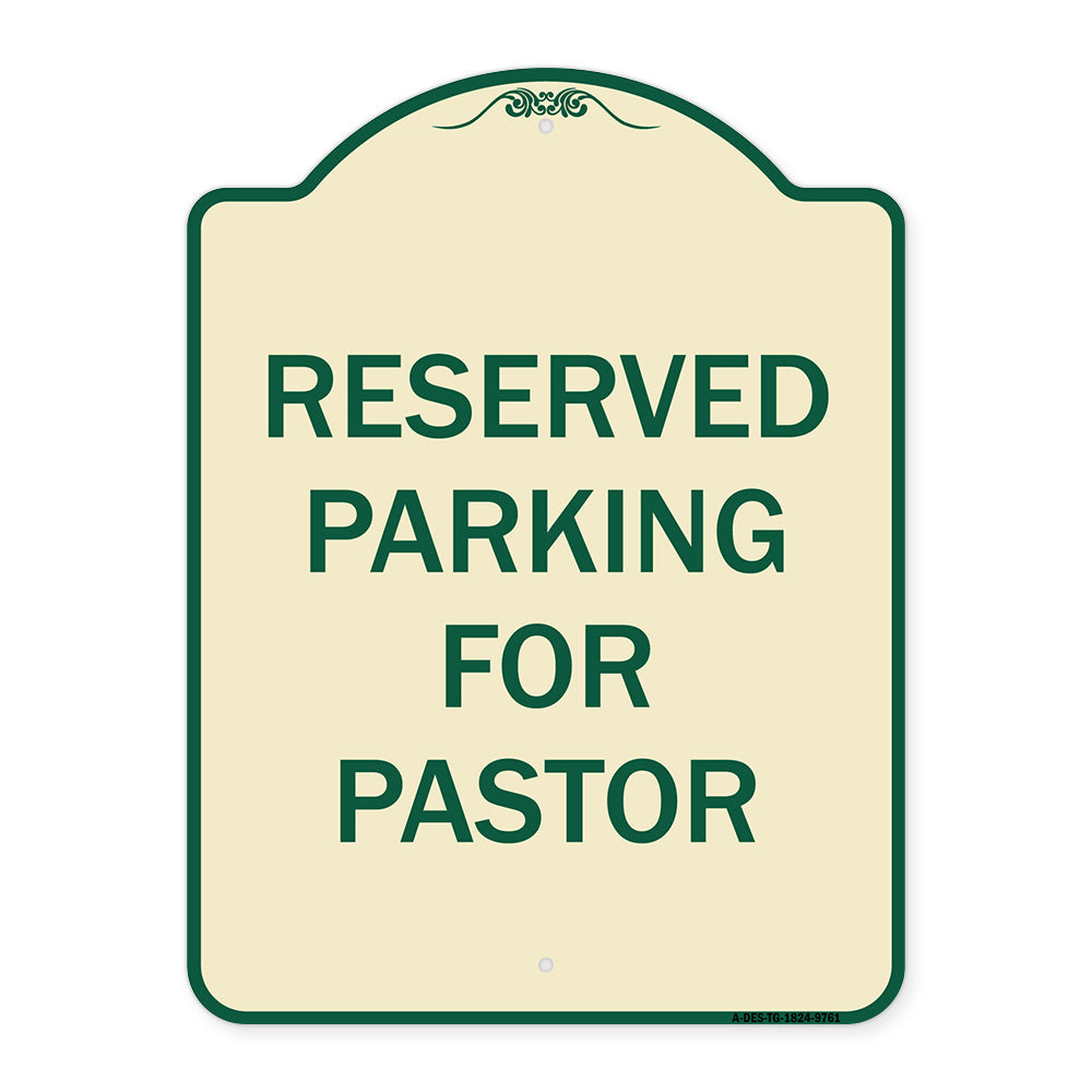 Reserved Parking For Pastor