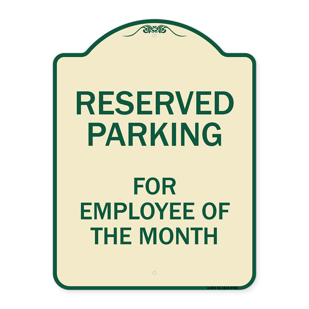 Reserved Parking For Employee Of The Month