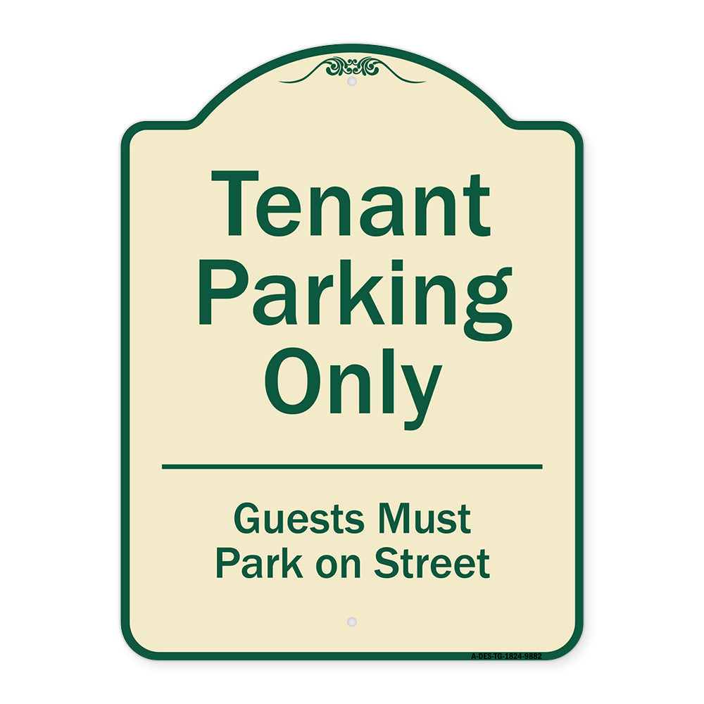 Tenant Parking Only, Guests Park On Street