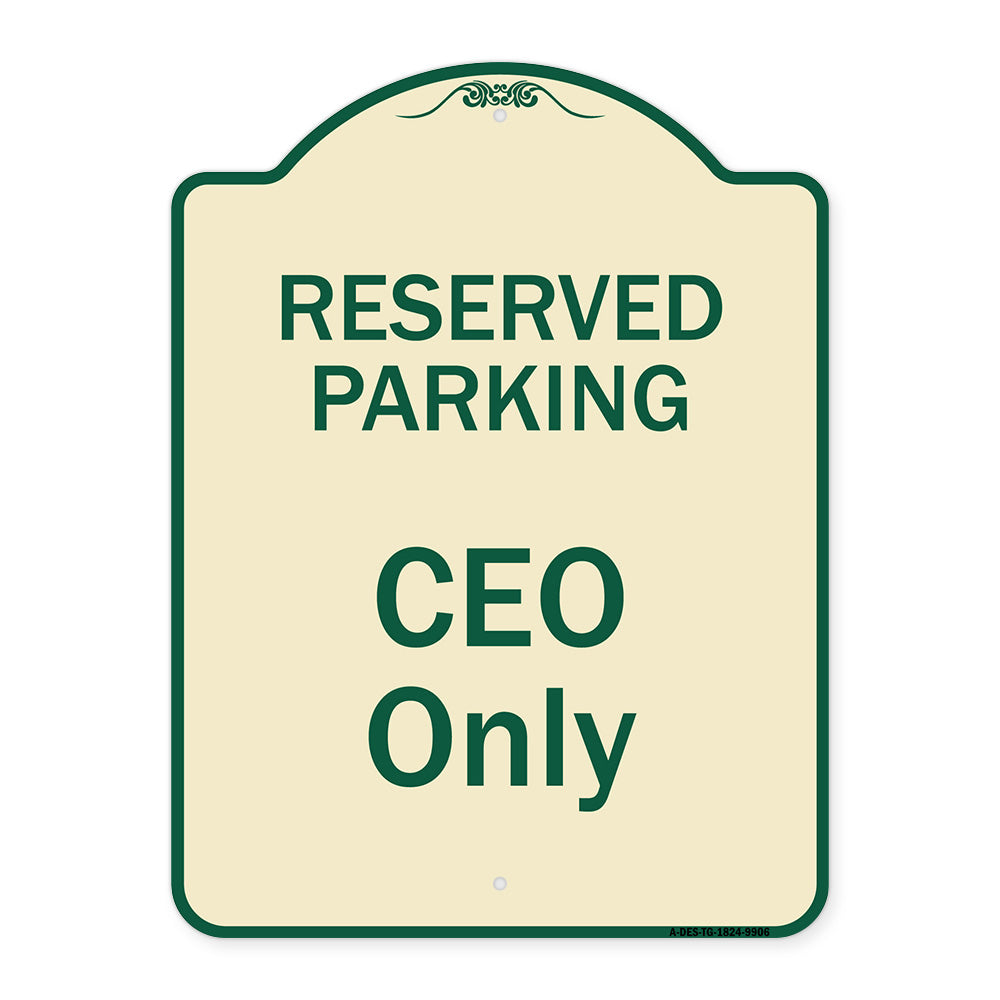 Reserved Parking Ceo Only