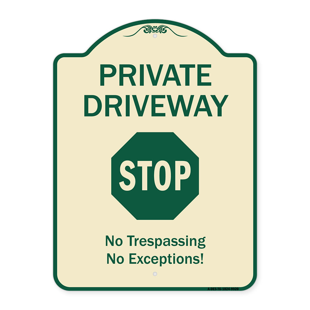 Private Driveway, Stop