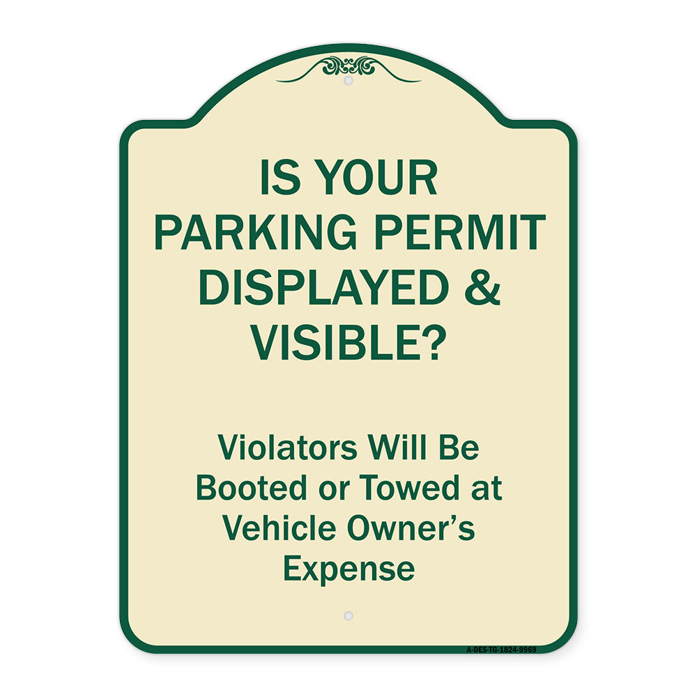 Is Your Parking Permit Displayed & Visible