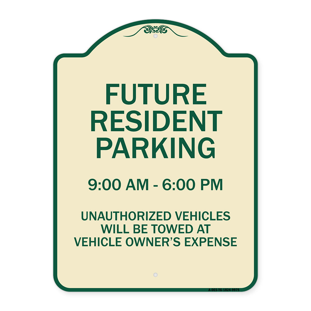 Future Resident Parking 9:00 - 6:00