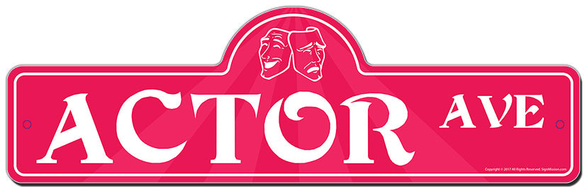 Actor Street Sign