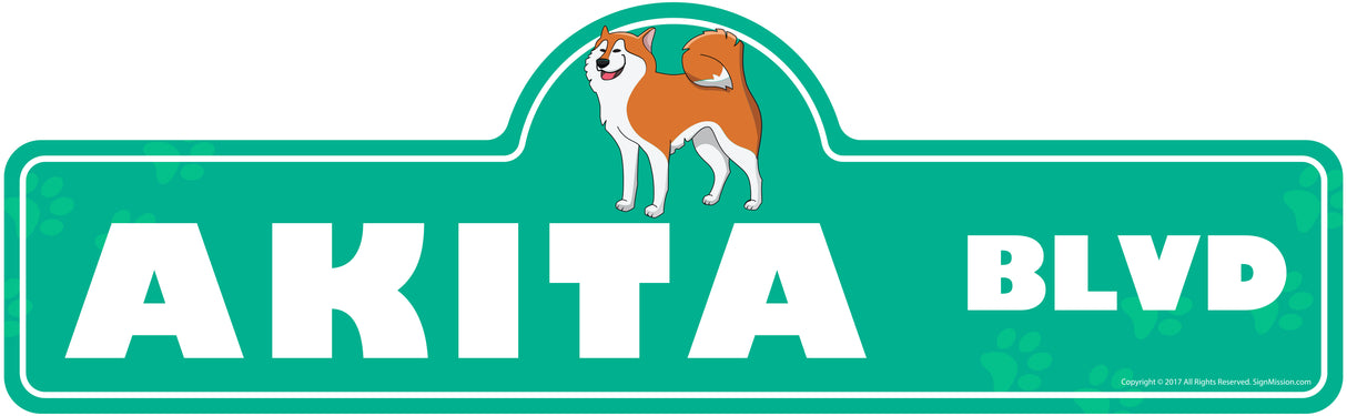 Akita Street Sign