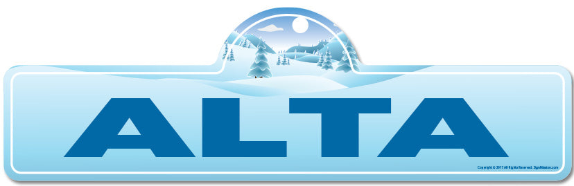 Alta Street Sign