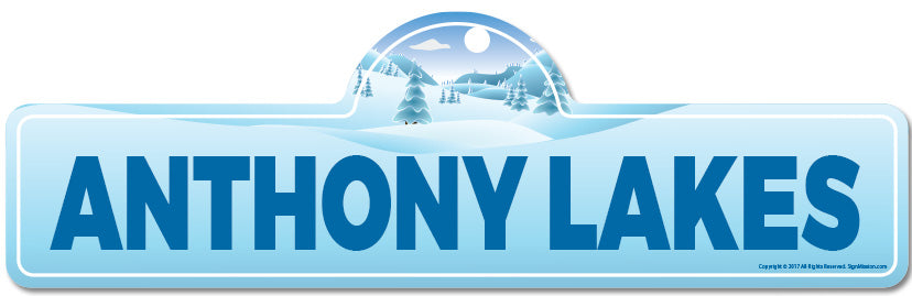 Anthony Lakes Street Sign