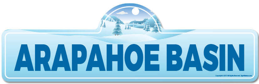 Arapahoe Basin Street Sign