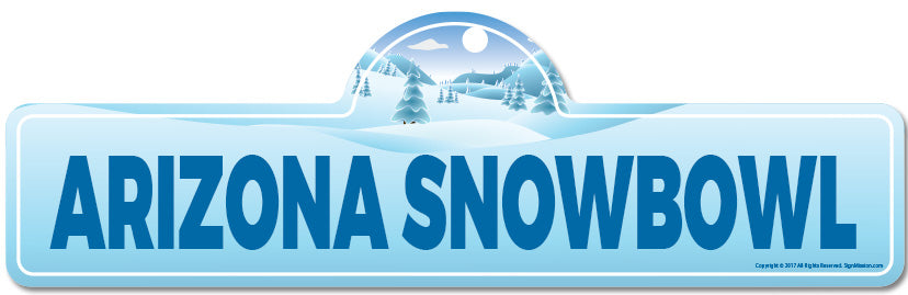 Arizona Snowbowl Street Sign