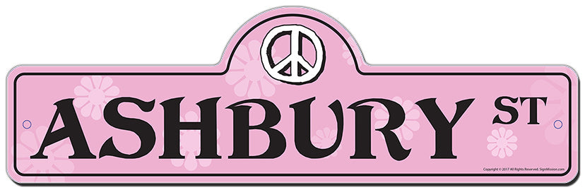 Ashbury Street Sign