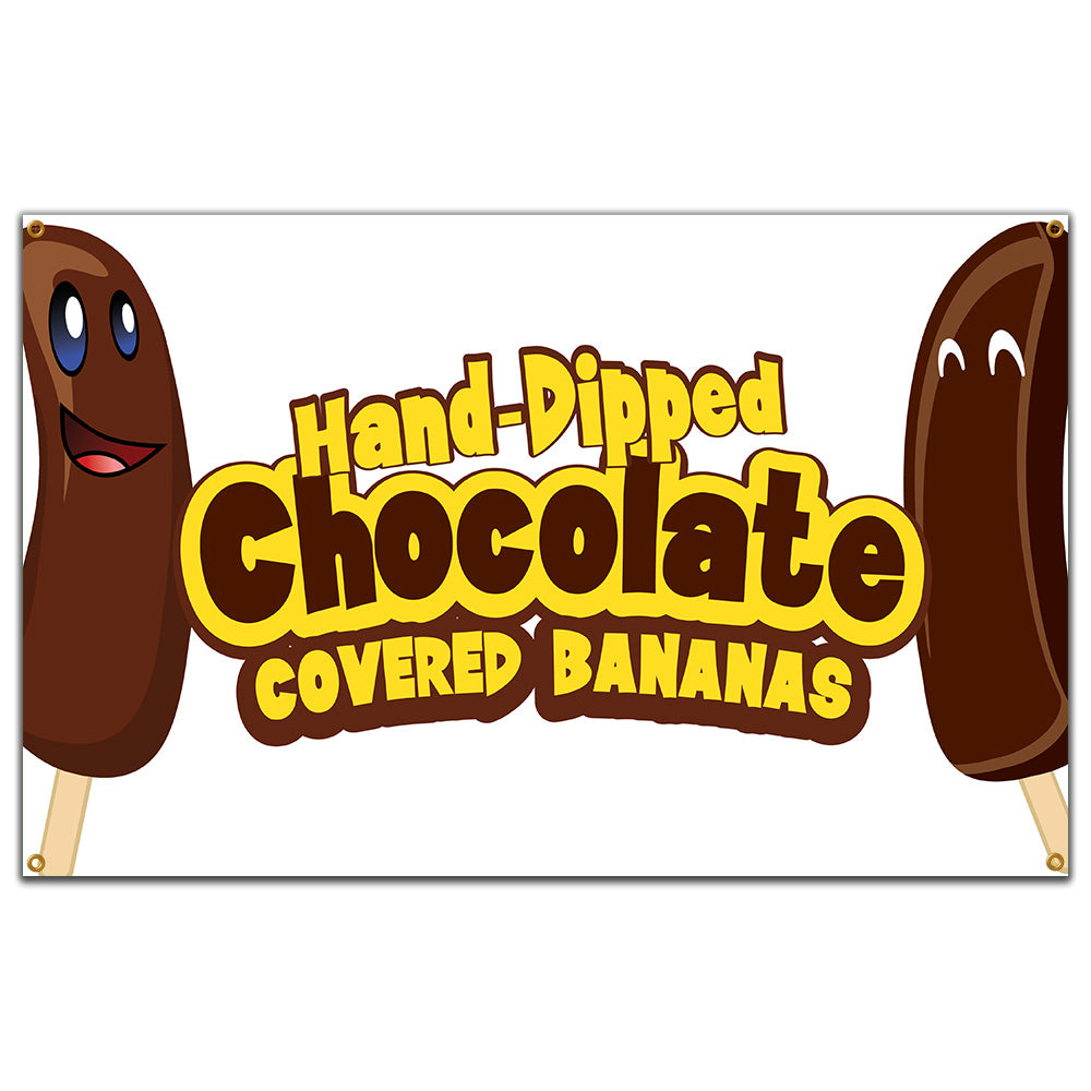Chocolate Covered Bananas Banner