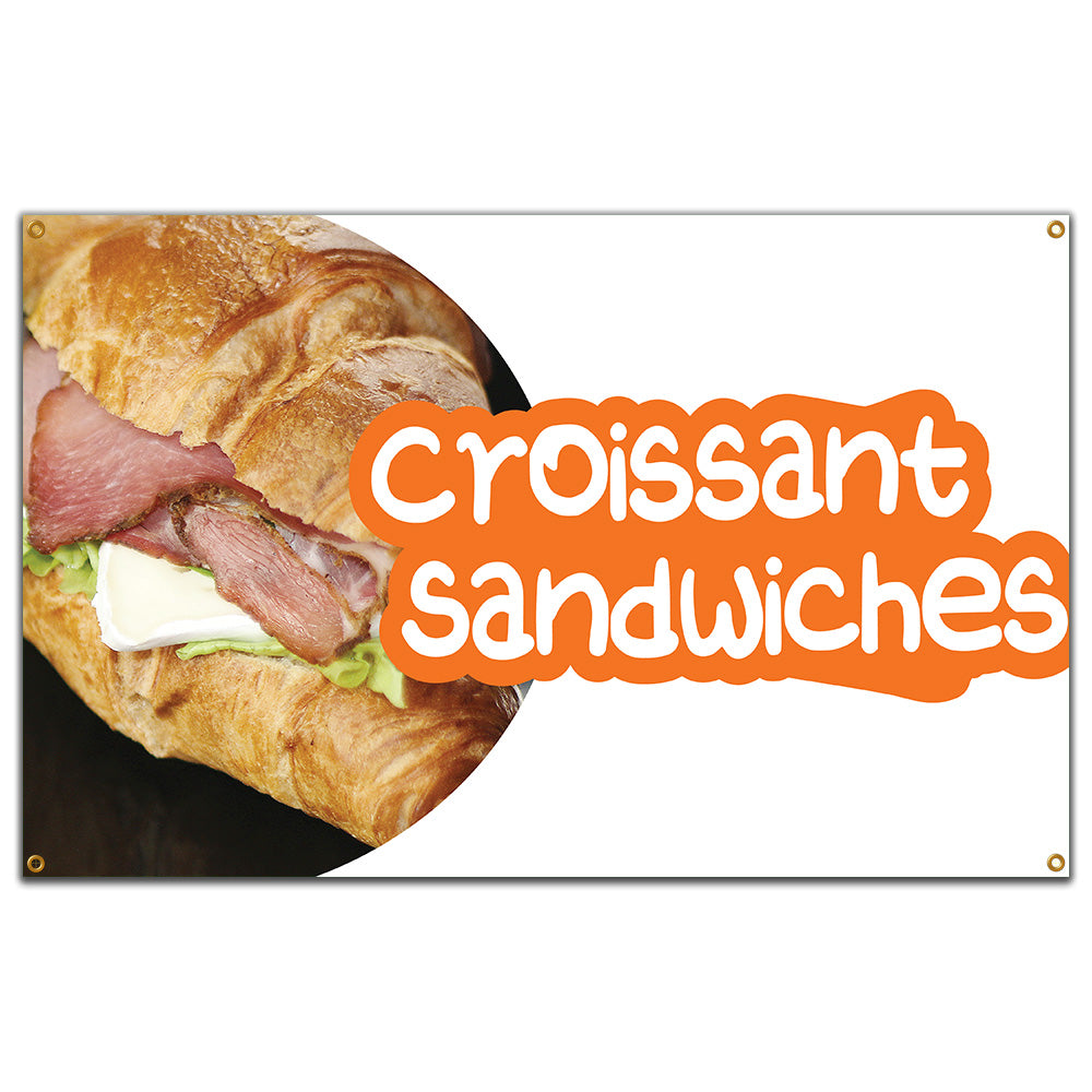 Croissant Sandwiches Banner