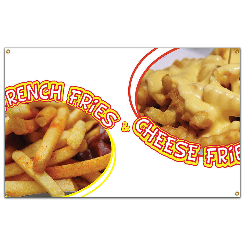 French Fries And Cheese Fries Banner