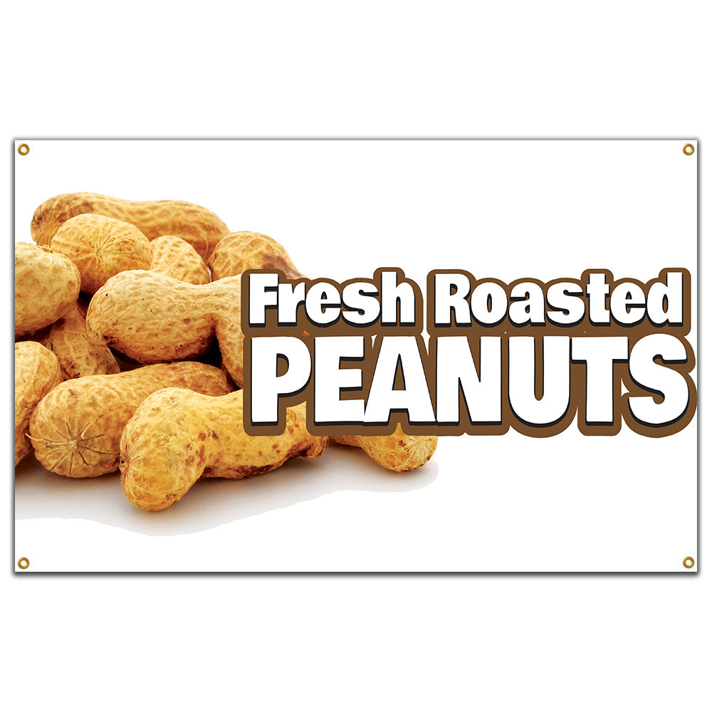 Fresh Roasted Peanuts Banner