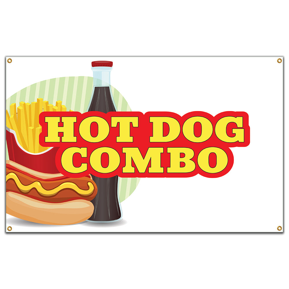 Hot Dog Combo Banner