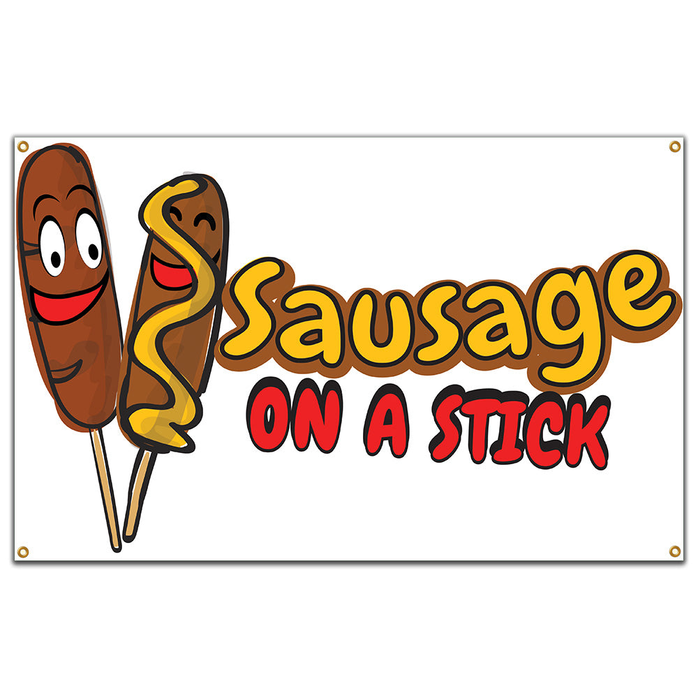 Sausage On A Stick Banner