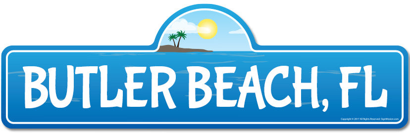 Butler, FL Florida Beach Street Sign