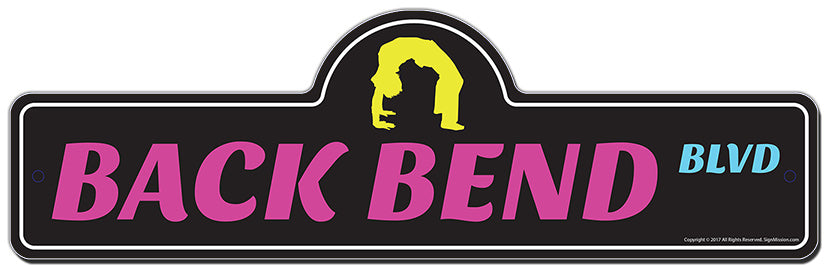 Back Bend Street Sign