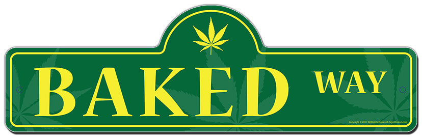 Baked Street Sign