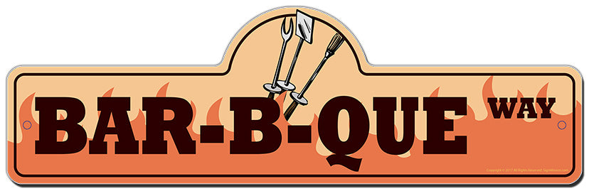 Bar-b-que Street Sign