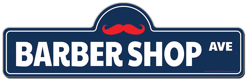 Barber Shop Street Sign