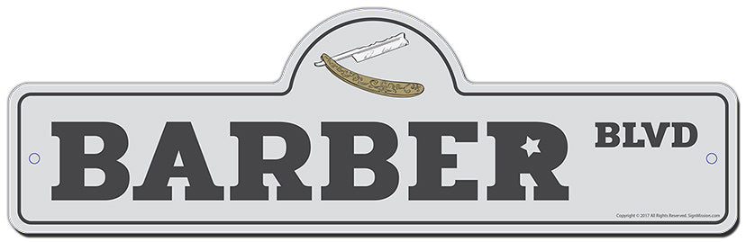 Barber Street Sign