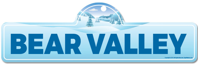 Bear Valley Street Sign