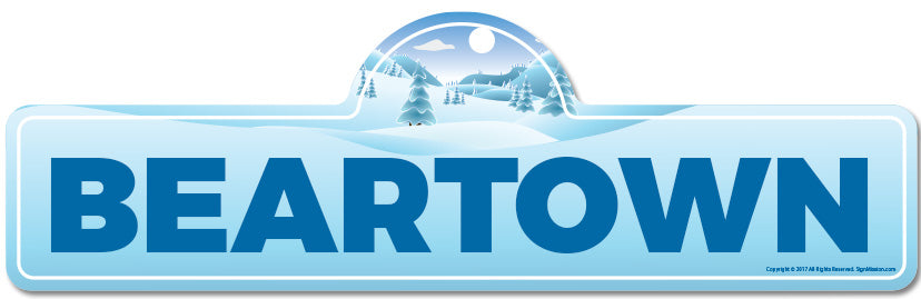 Beartown Street Sign