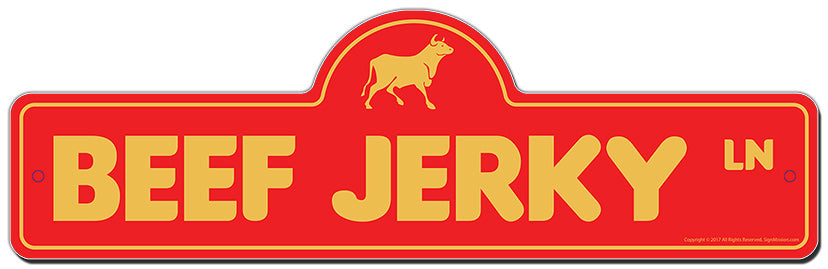 Beef Jerky Street Sign