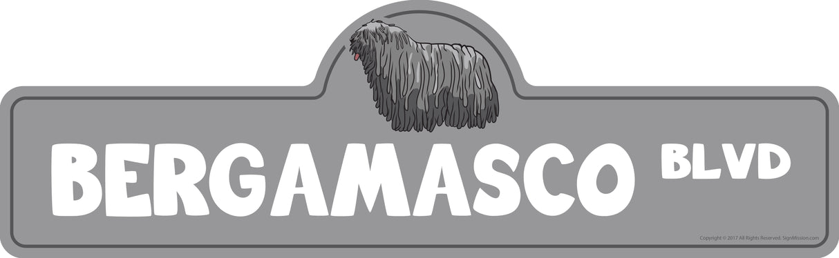 Bergamasco Street Sign