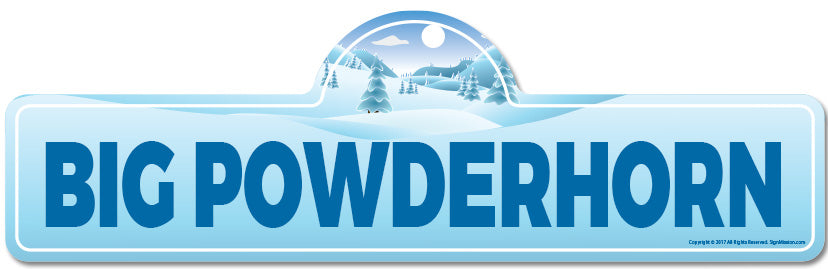 Big Powderhorn Street Sign