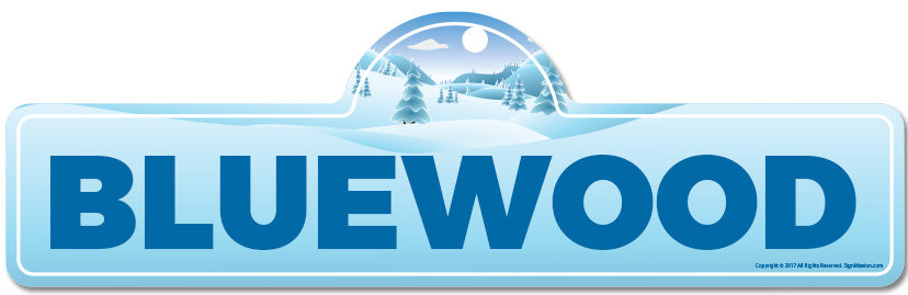 Bluewood Street Sign