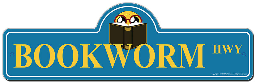 Bookworm Street Sign