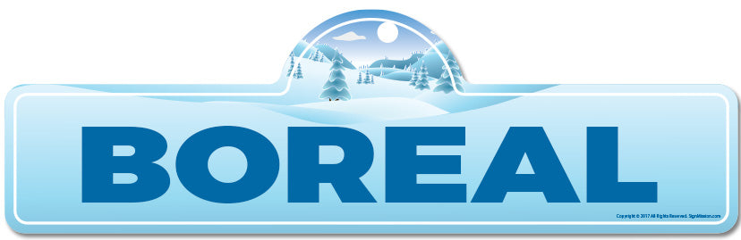 Boreal Street Sign