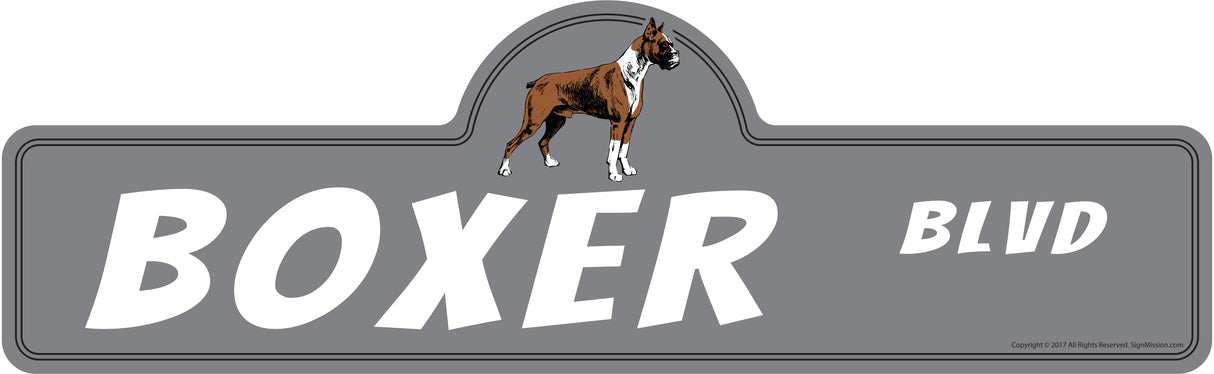 Boxer Street Sign