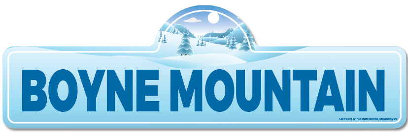 Boyne Mountain Street Sign