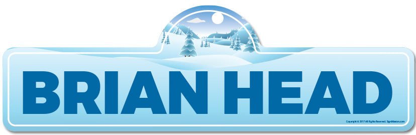 Brian Head Street Sign