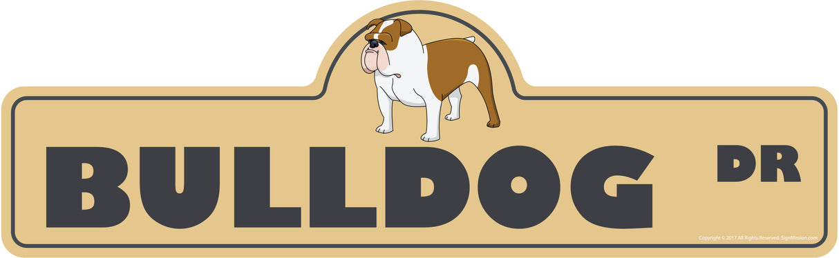 Bulldog Street Sign