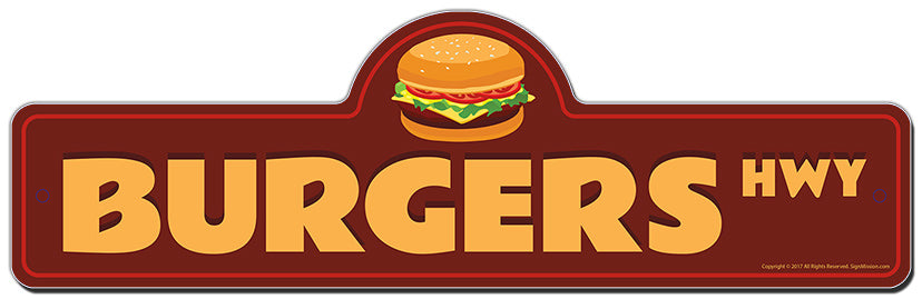 Burgers Street Sign